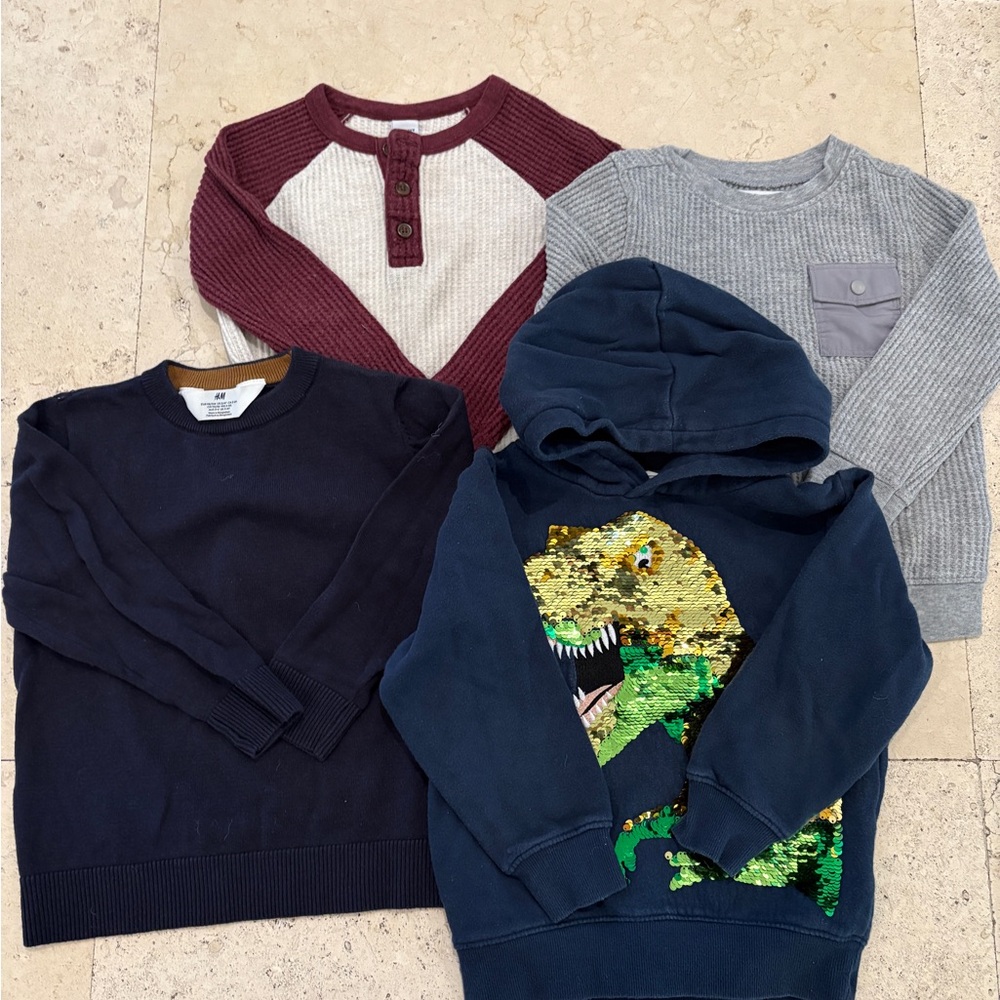 H&M and Old Navy Boys Sweater Henley Set